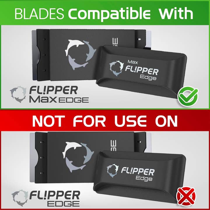 Flipper Aquarium Products - Wholesale Craft Tool - Flipper Edge MAX Stainless Steel Blades - 4pk6