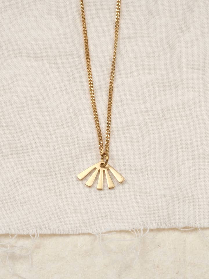 HARLOW NECKLACE//Sustainable jewelry, fair, brass for wholesale by BRASSCAKE Jewelry