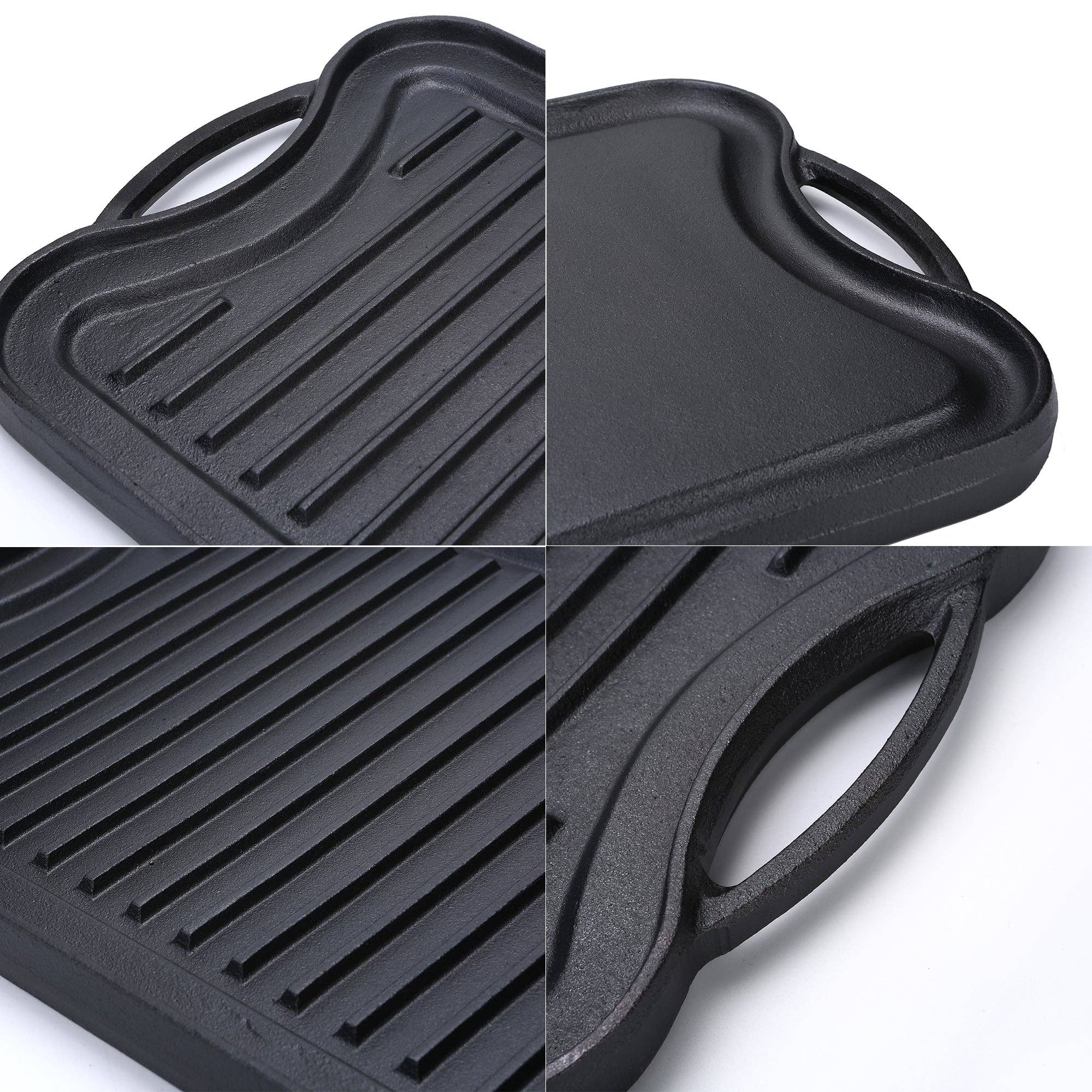 Crucible Cookware - Wholesale Grill Pan/Griddle - Cast Iron Griddle (20" by 10"/51 cm x 26 cm), Reversible, Gr2