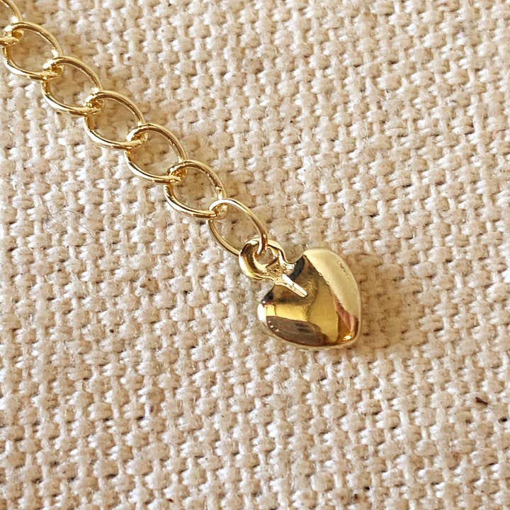 GoldFi - Wholesale Extender Chain - 18k Gold Filled Heart Extender1