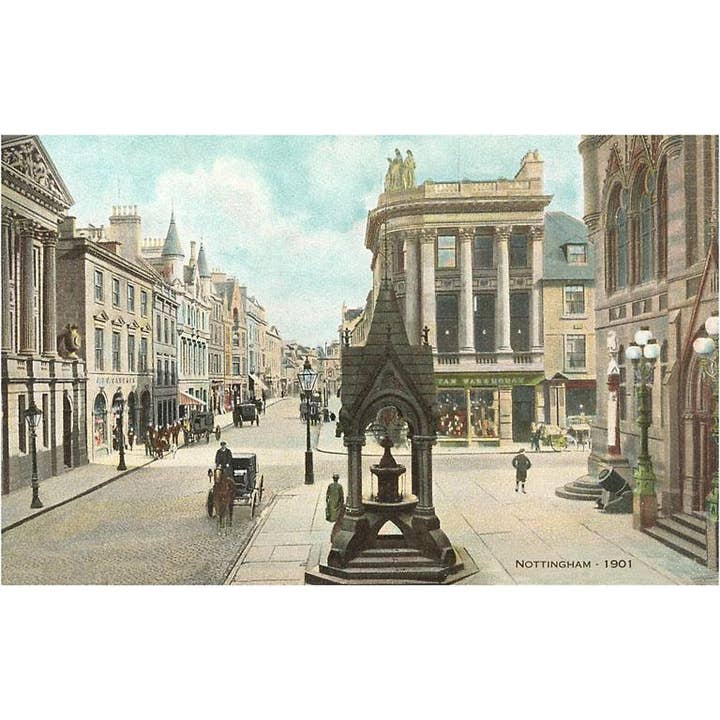 Found Image Press - Wholesale Postcard - Postcard EN-44 Nottingham, England, 1901