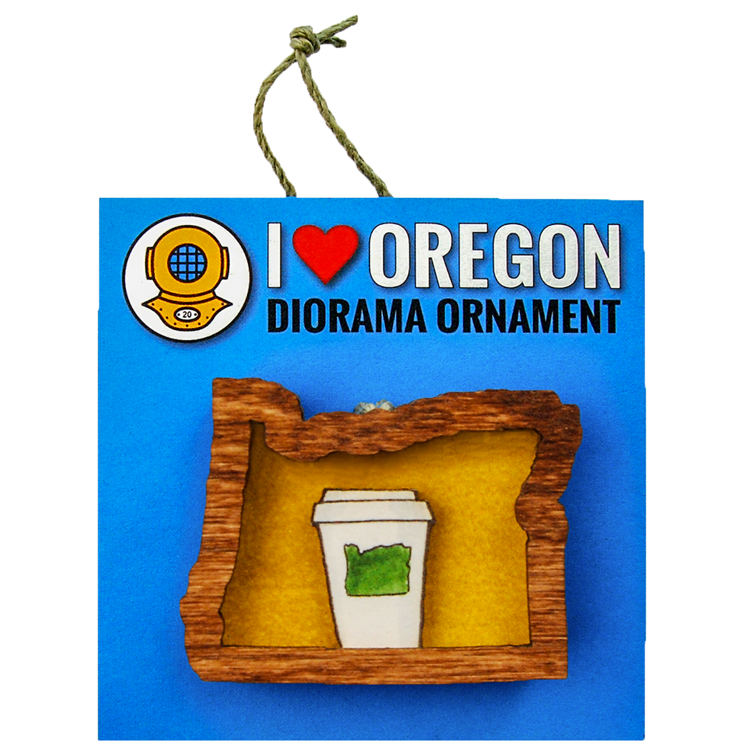20 Leagues - Wholesale Ornament - Oregon Coffee Ornament or Magnet0