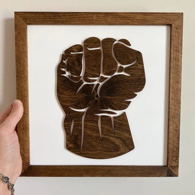 Nail and Hook Laser Cut Home Decor - Wholesale Sign - Superhero Wall Art  | 11x11 inch Wood Sign17