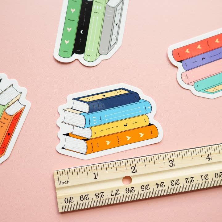 The Harpy Otter Co - Wholesale Sticker - Gay Pride Flag Book Sticker1