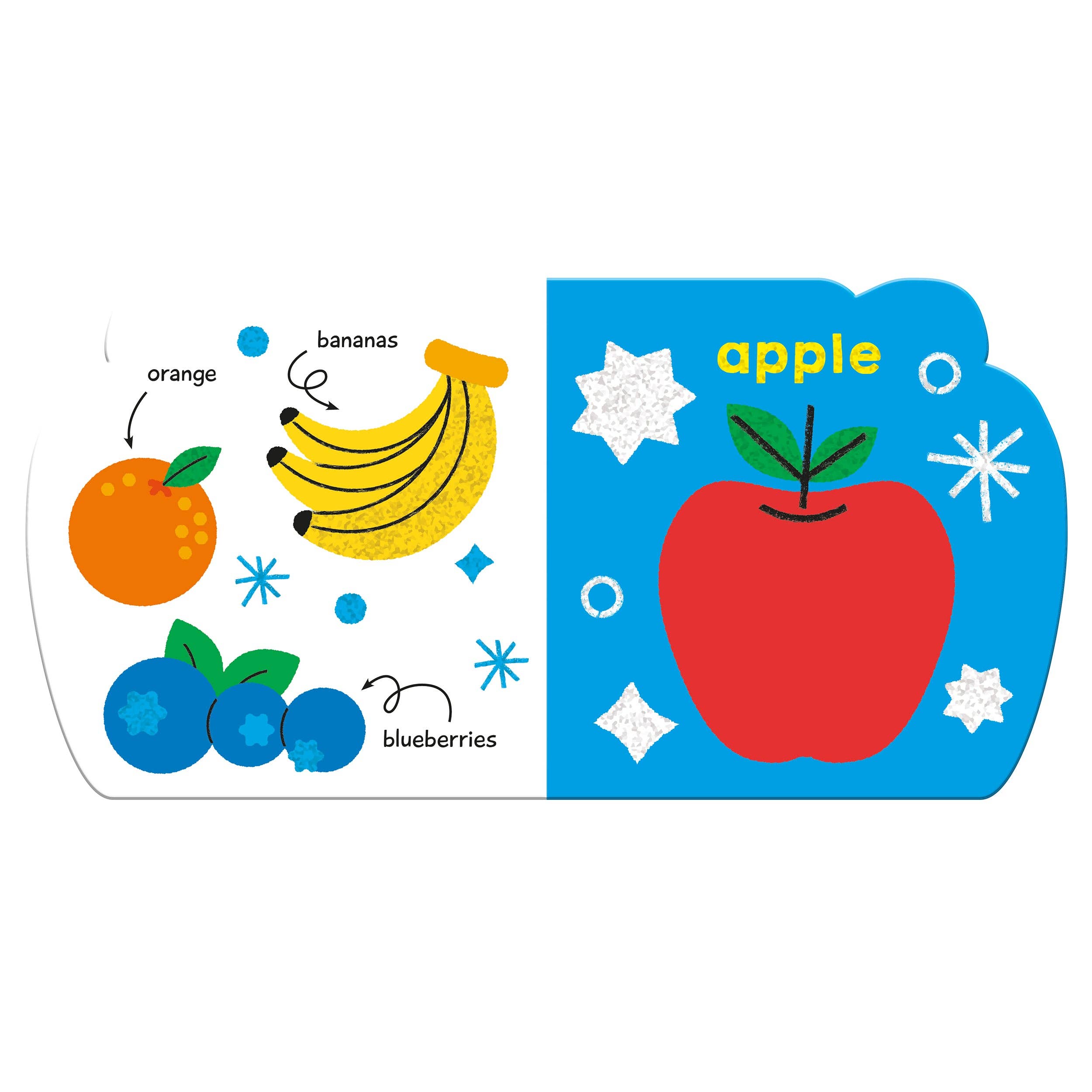 Robert Frederick Ltd - Wholesale Baby and toddler book (0–2) - Little Book of First Words Food - Sparkly Board Book4