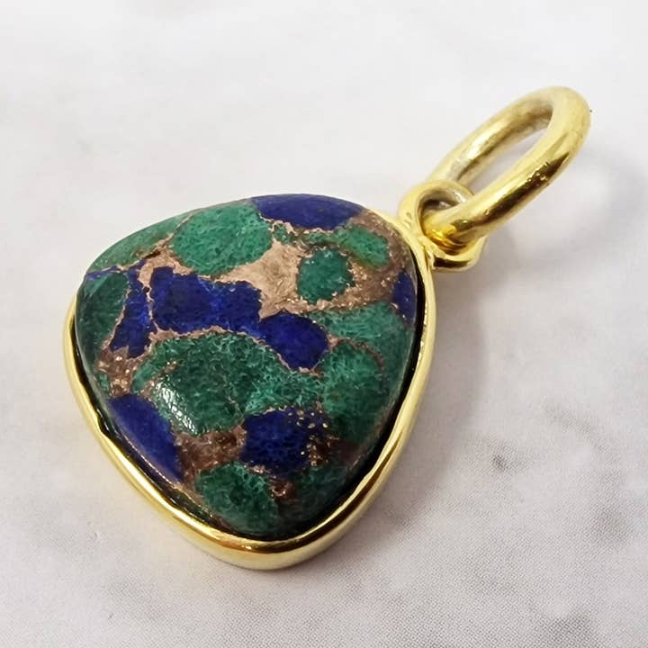 Pendente Flora Azurite & Malachite por atacado de Harfi