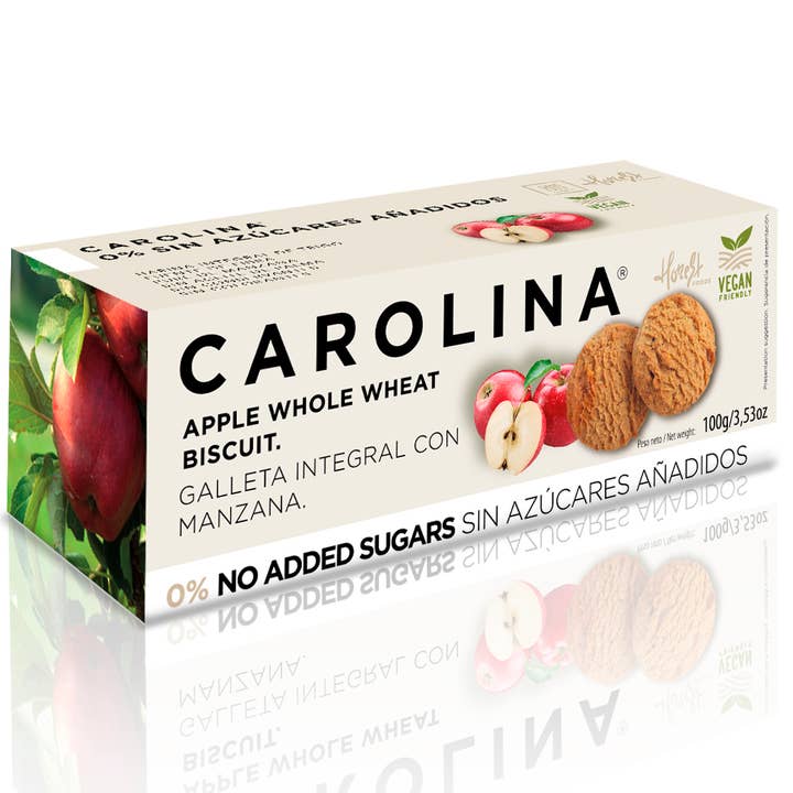ARTISAN WHOLEMEAL COOKIE WITHOUT ADDED SUGARS WITH APPLE for wholesale by Carolina Honest