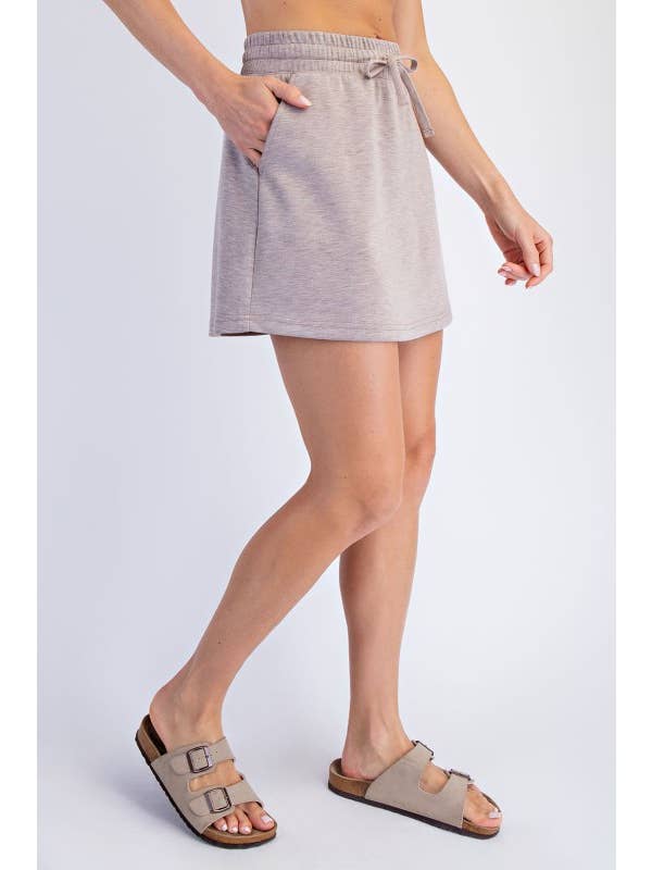 Sunday Morning - Wholesale Skort – Women's - S297037-STANDARD FIT MODAL SCUBA SKORT9