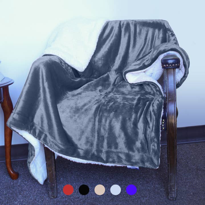 Pro Towels - Wholesale Throw Blanket - Luxury Sherpa Throw – Plush Holiday Blanket for Winter Gifts9