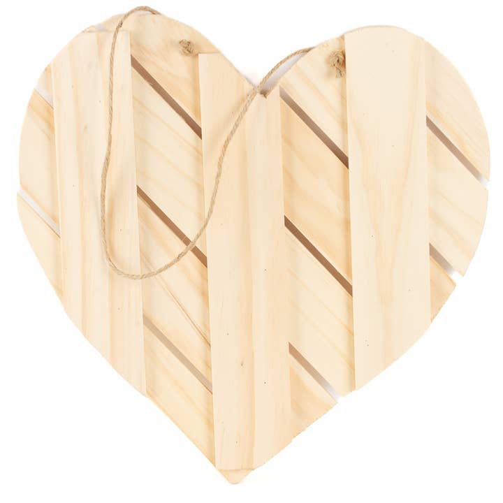 Factory Direct Craft – wholesale Skylt – Oavslutad träskylt med hjärtpall, 11-1/4" x 11-1/2"3