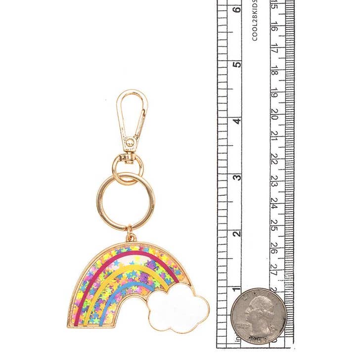 anbfashion - Wholesale Keychain – Women's - RAINBOW GLITTER KEYCHAIN B8K21162