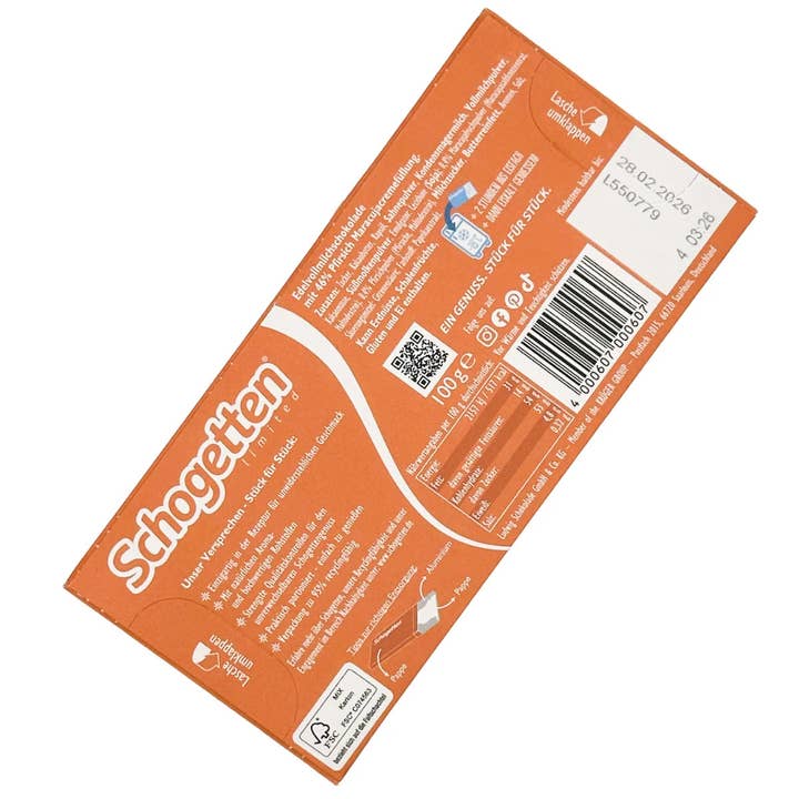 Global Bite Co - Wholesale Chocolate Covered Sweets - Schogetten Passion Fruit & Peach Flavor Freeze Me Edition 15x100g (Germany)1