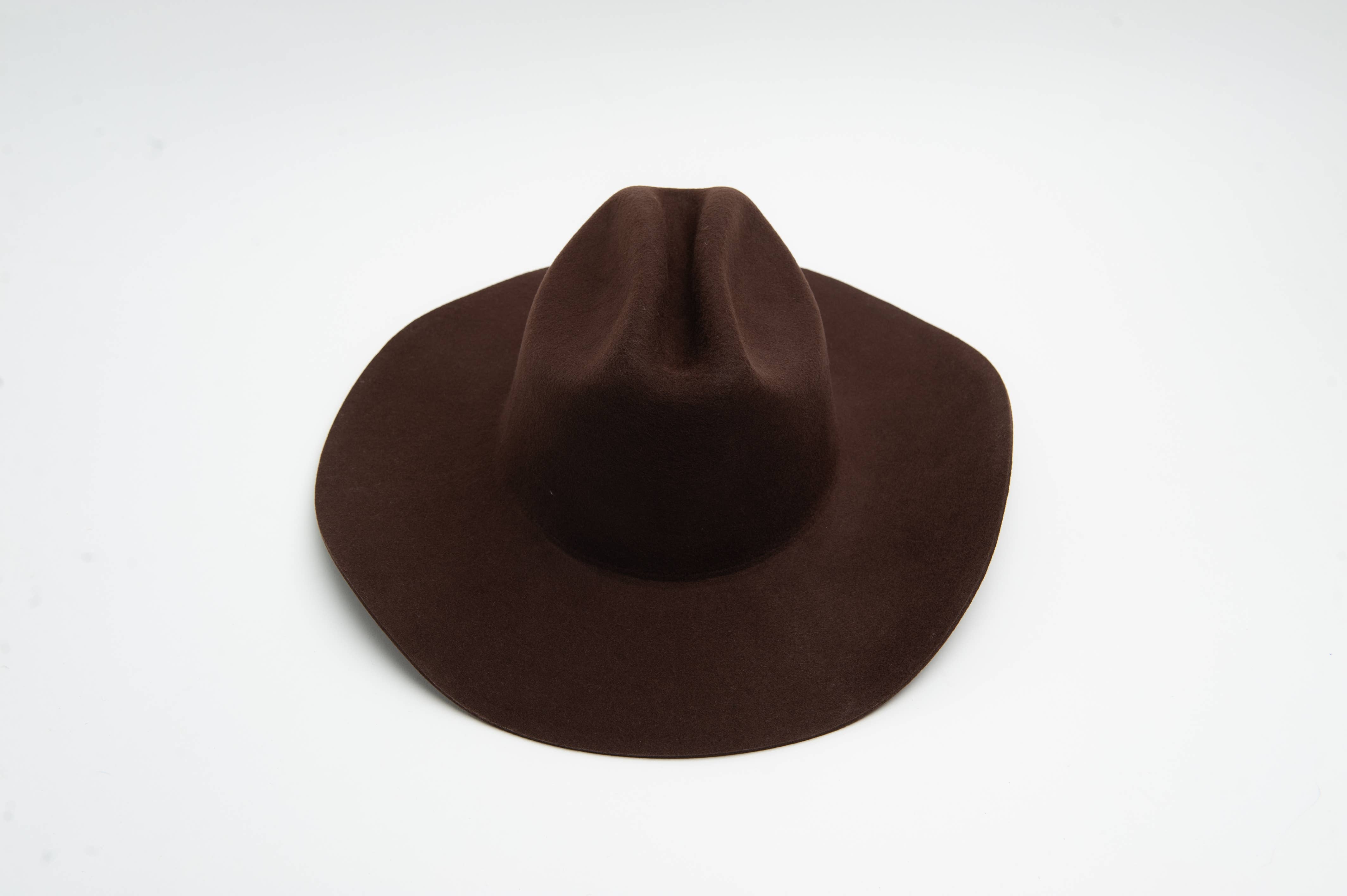 Lucca Couture - Wholesale Cowboyhoed - Dames - Luxe Donkere Cattlemen Wol Rancher Hoed9