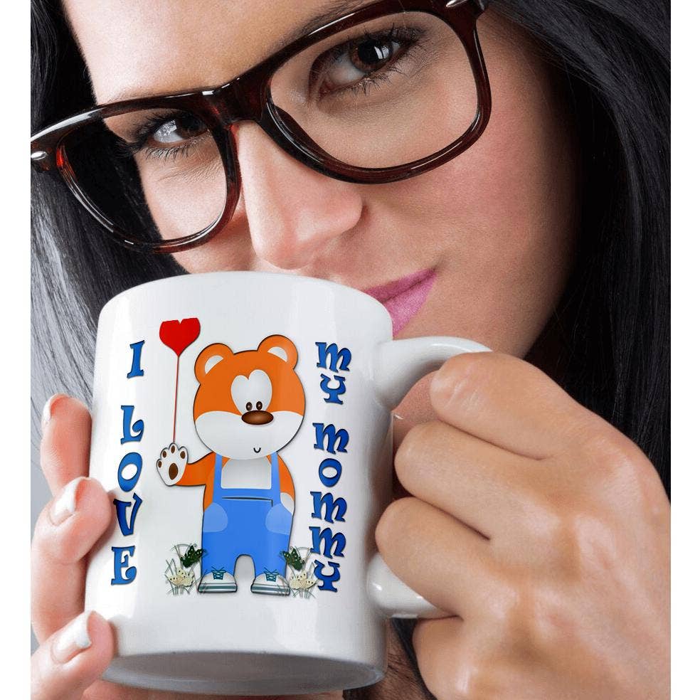 3dRose – wholesale Coffee mug – 3dRose, I love my Mommy. Teddy bear. Red heart., Mug9