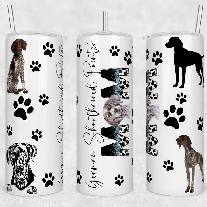 Dog German Shorthaired Pointer Mom | Tumbler for wholesale by Designs by Robyn