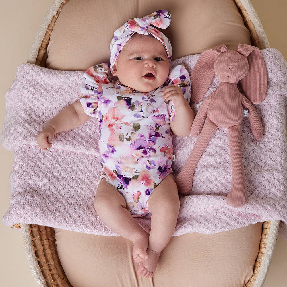 Snuggle Hunny - Wholesale Bodysuit (Non-Footed) - Baby - Blushing Beauty Short Sleeve Organic Bodysuit with Frill6