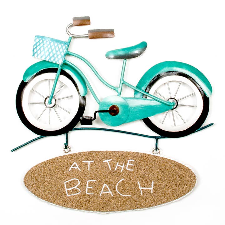 T.I. Design - Wholesale Sign - Beach Bike Sign "At the Beach"