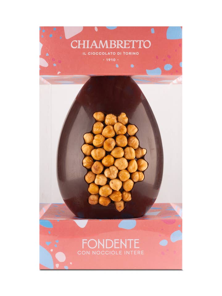 Ovo de chocolate negro com avelãs por atacado de CIOCCOLATO CHIAMBRETTO 1910 - IL CIOCCOLATO DI TORINO