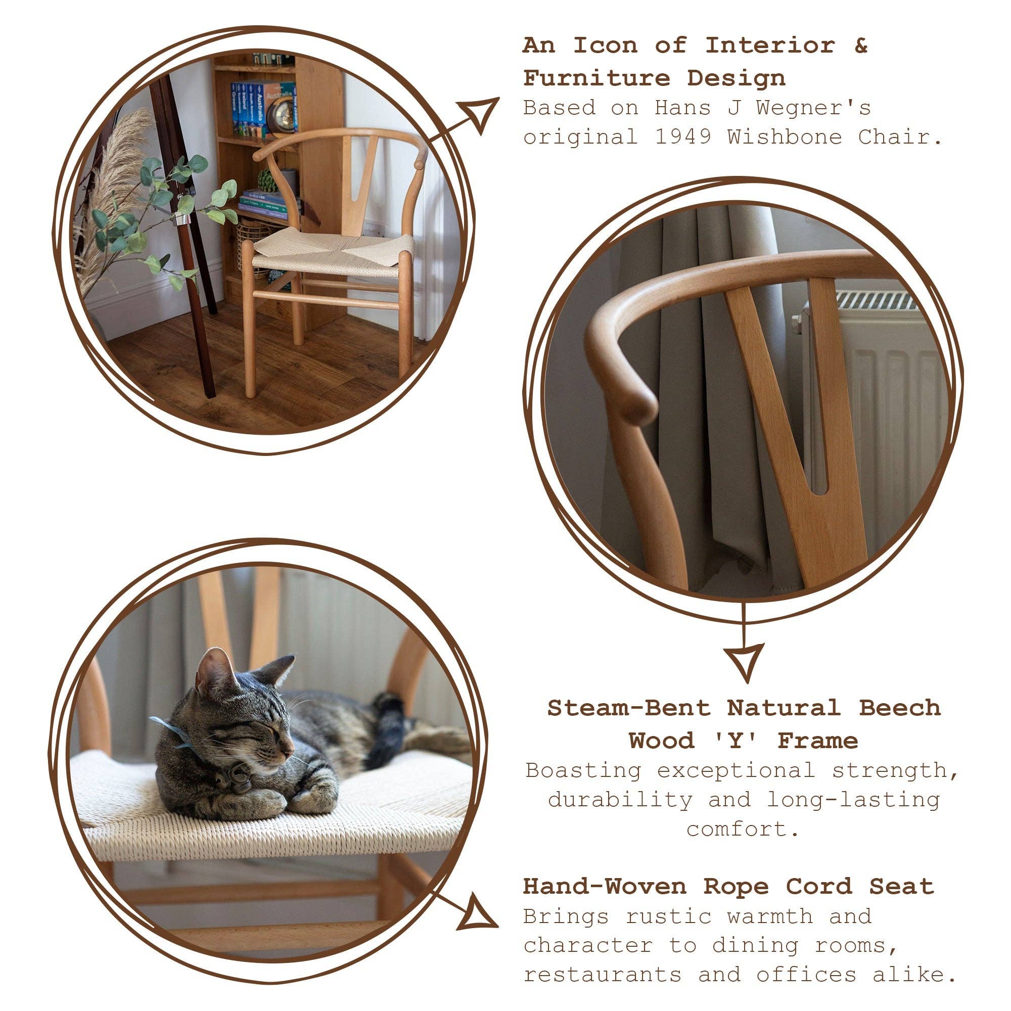 Rinkit Ltd - Wholesale Chair - Beech Wooden Wishbone Dining Chair4