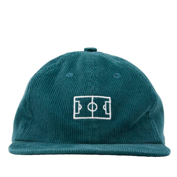 Chapeau Campo en velours côtelé à 6 panneaux - Vert bouteille pour la vente par goiaba esporte clube