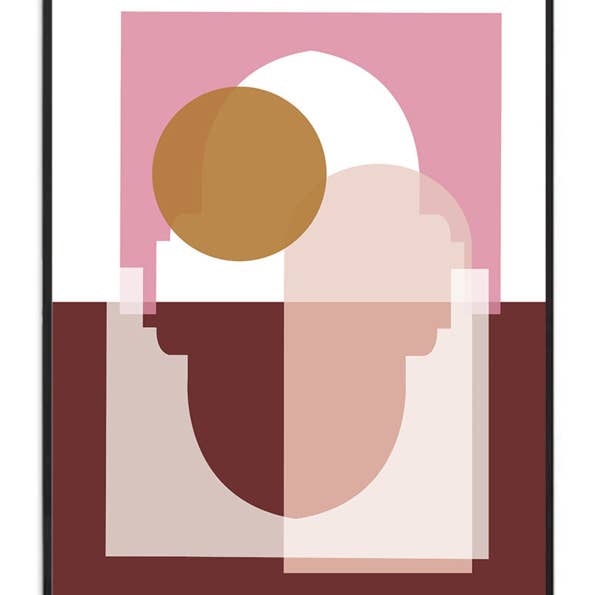 Studio Hoeked - Wholesale Poster - A3 Poster - Marrakech Sunrise - Terracotta/Pink1