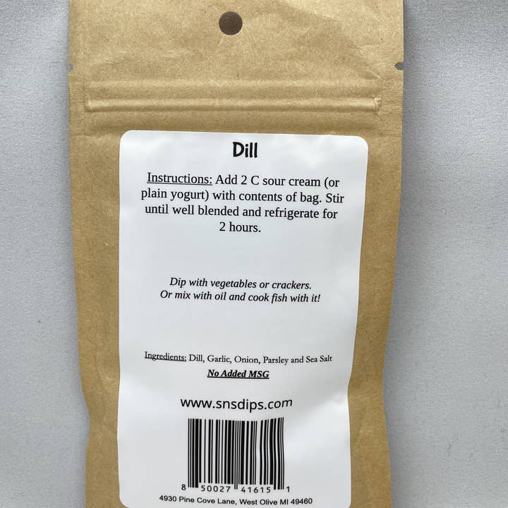 SnS Dips - Wholesale Dip - Dill Dip Mix1