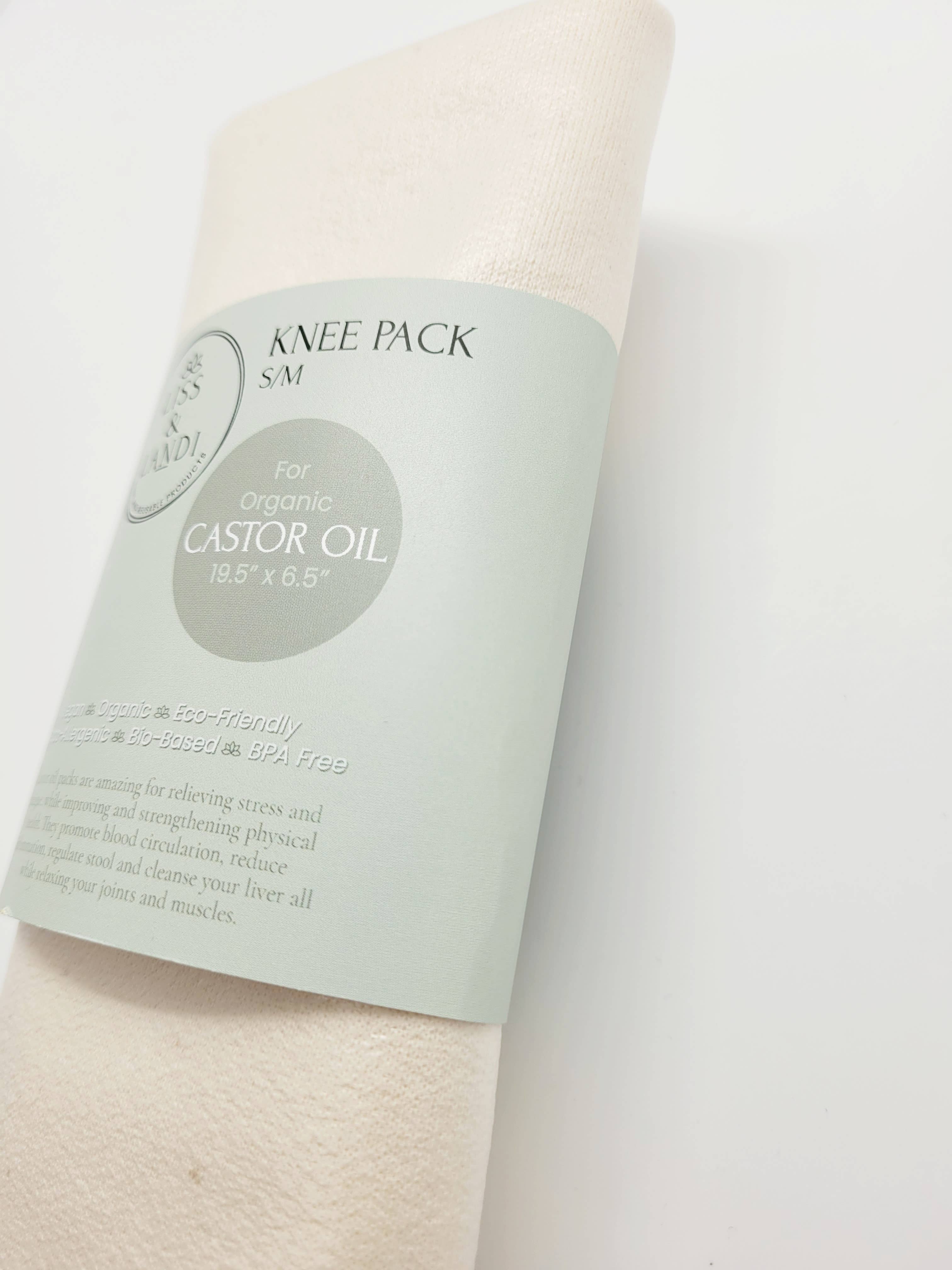 LISS & LANDI - Vendita all'ingrosso Batuffolo di cotone - Confezione di olio di ricino biologico - Knee S/M5