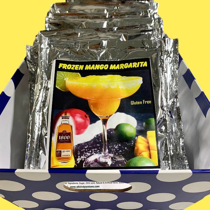 All Cindys Mixes - Vente Mélange/sirop pour cocktails - Mélange de Margarita à la Mangue Surgelée (pour 1/2 gallon)
