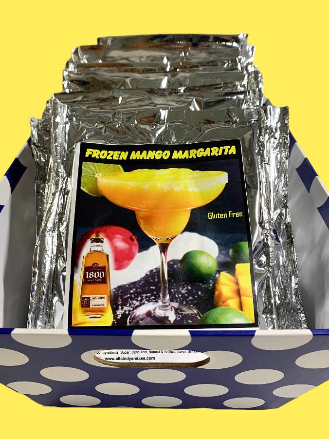 Frozen Mango Margarita Mix (makes 1/2 gallon) for wholesale by All Cindys Mixes