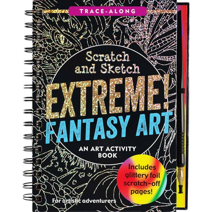 Peter Pauper Press - Wholesale Sketchbook/Sketchpad - Extreme! Fantasy Art Scratch and Sketch