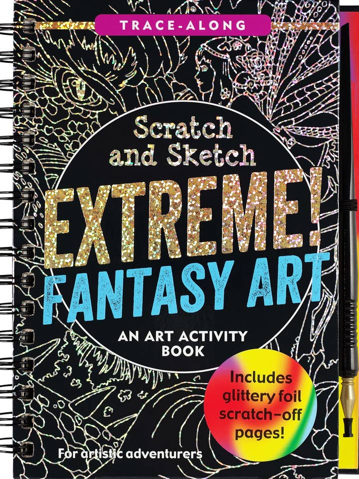 Extreme! Fantasy Art Scratch and Sketch for wholesale by Peter Pauper Press