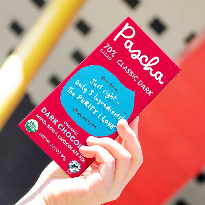 Pascha Chocolate Company - Wholesale Chocolate Bar - 70% Cacao Organic Vegan Dark Chocolate Bar2