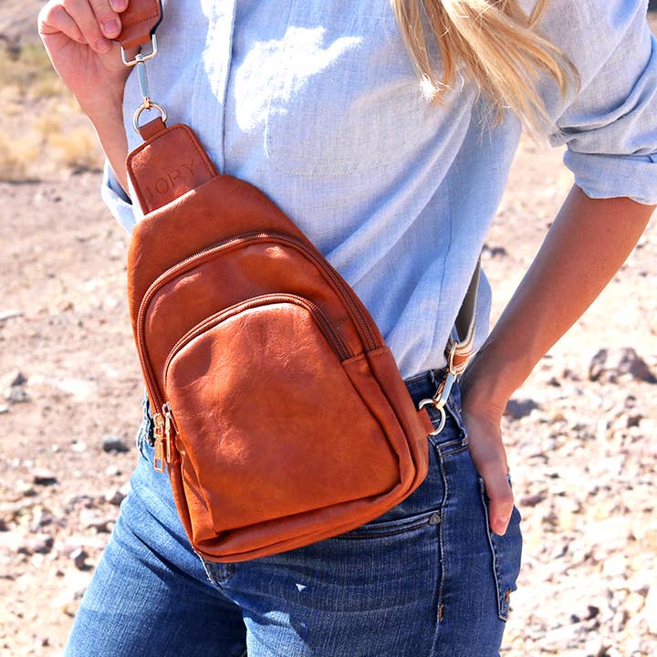Seriously Shea - Wholesale Crossbody Bag - Women's - Top Seller! Sling Cross Body Bag | Rebeca Caramel