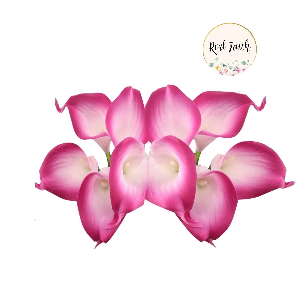 Angel Isabella - Wholesale Artificial Flowers - pack of 10 calla lilies-Pink Theme1