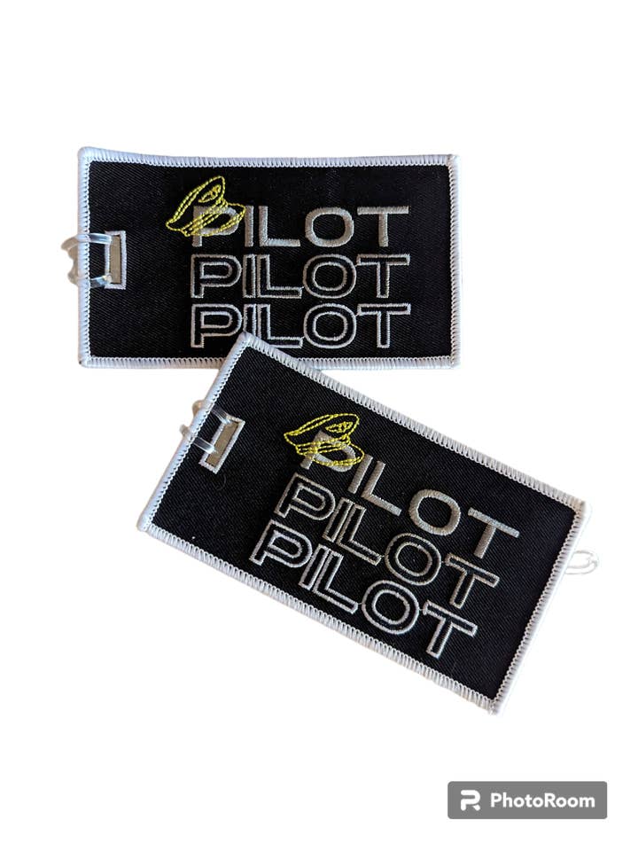 PILOT Luggage Tags for wholesale by FUNNYBAGTAGS by Cukiegirl