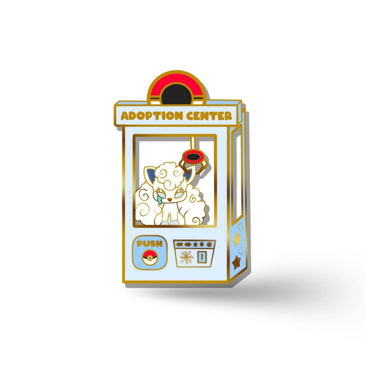 Naytendo – Großhandel Anstecker/Button – Pokemon Alolan Vulpix Emaille-Anstecker, Anime0