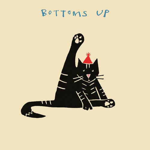 'Bottoms Up' Greetings Card, FP3212 for wholesale by Poet and Painter