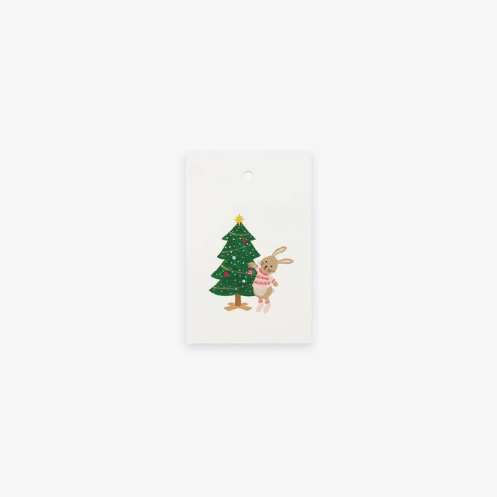 Kerstcadeaulabels // Kerstkonijn voor wholesale door Kartotek Copenhagen