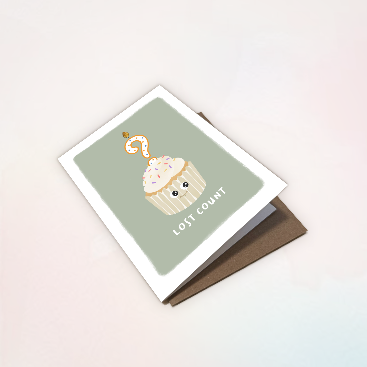Pockets of Paper - Wholesale Birthday Card - Lost Count Card2