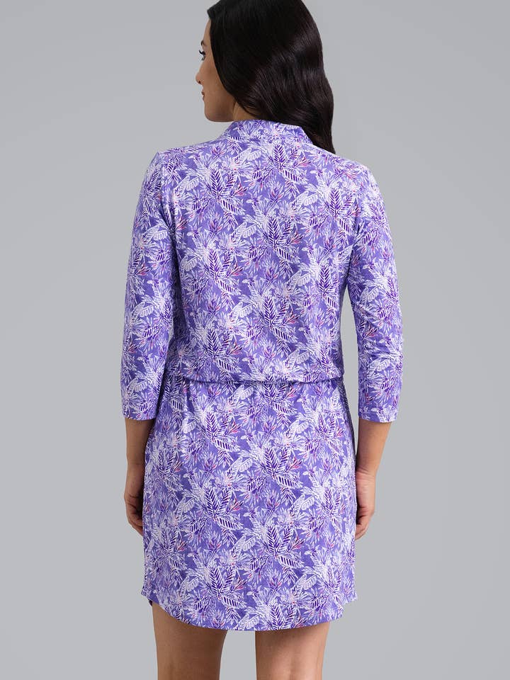 Briana 3/4 Sleeve Drawstring Dress for wholesale by IBKÜL