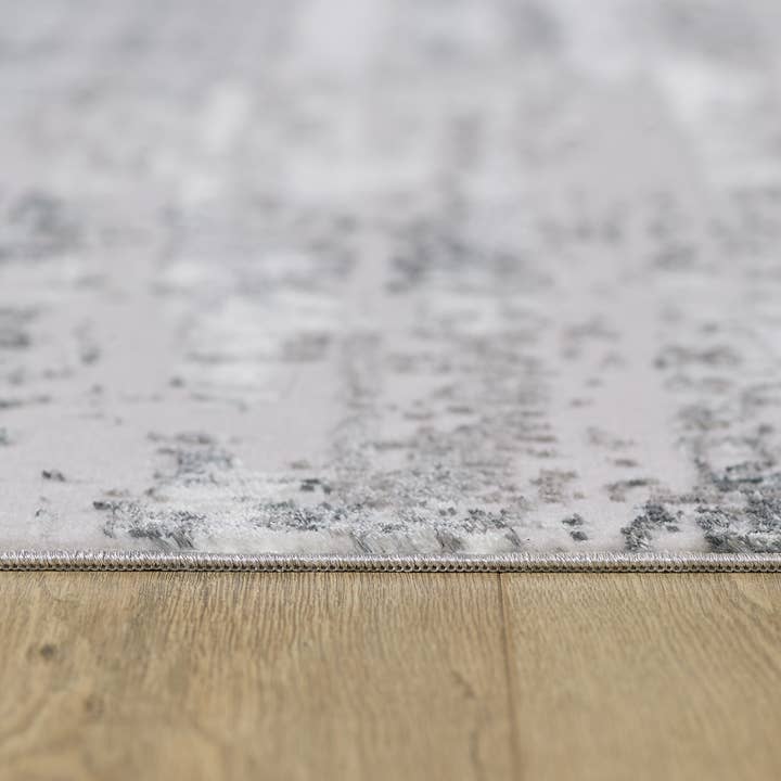 Amazing Rugs - Wholesale Area Rug - "MILANO HOME" Manhattan Silver Woven Washable Area Rug