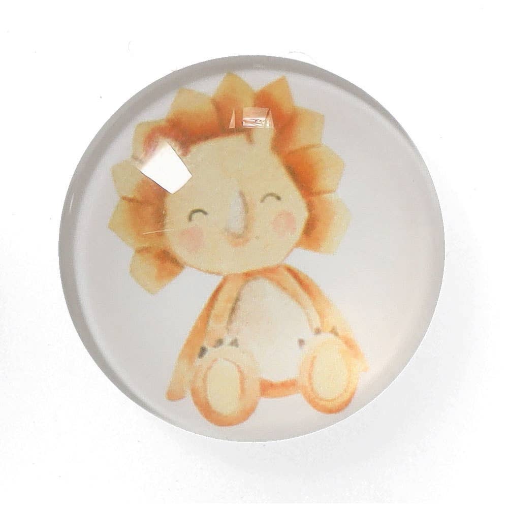 colorful Magnet set "Dinos", 4-piece, plastic/glass for wholesale on Faire2