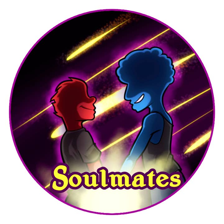 2.25" Button - Soulmates Trope for wholesale by Manifested Dreams