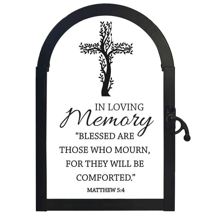 Dicksons - Wholesale Lantern - In Loving Memory Matthew 5:4 Bereavement Filigree Lantern1