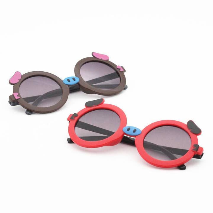 Children's cartoon pig Sunglasses for wholesale by KiddieKickz