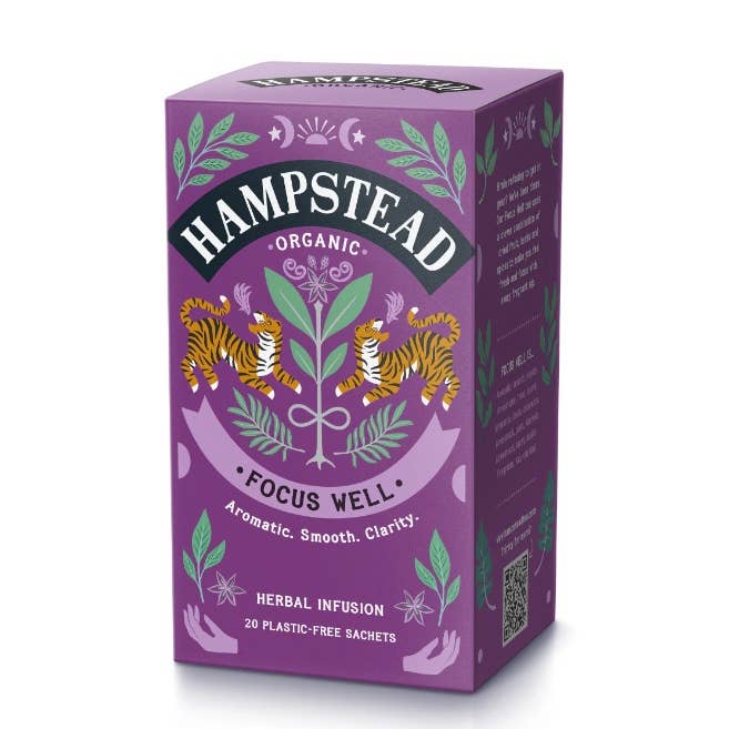 Hampstead Organic Focus Well (20 theezakjes) voor wholesale door Mark T. Wendell Tea Company