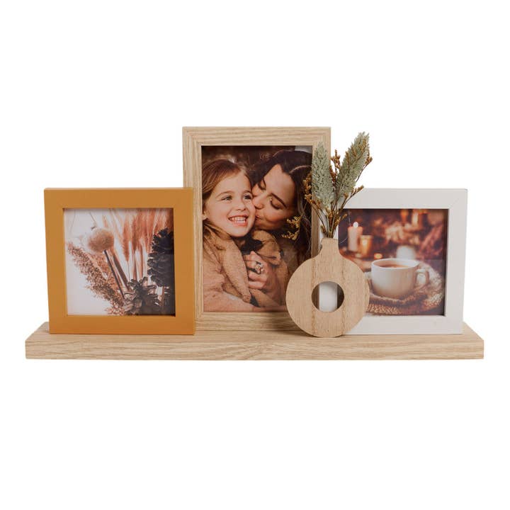 Pêle Mêle 3 Vyer Att Ställa + Blomsterdekor för wholesale av CP INTERNATIONAL