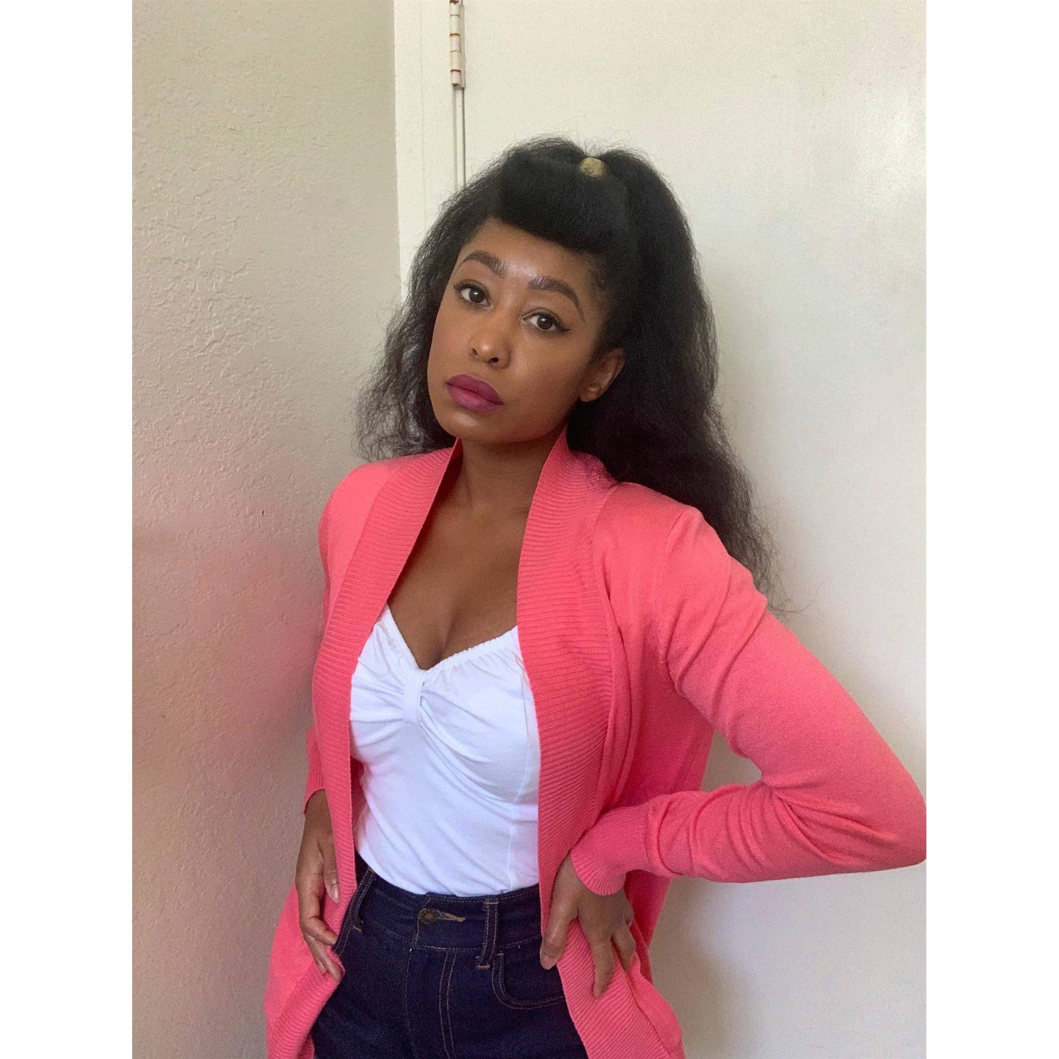 Mak - Wholesale Cardigan - Women's - Long Sleeve Open Front Knit Shrug w/ Pocket Cardigan MK8558Y17