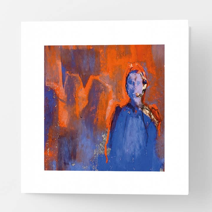 Carte de vœux artistique 'Hommage à Hilma' pour la vente par Fiona Wilson Artist