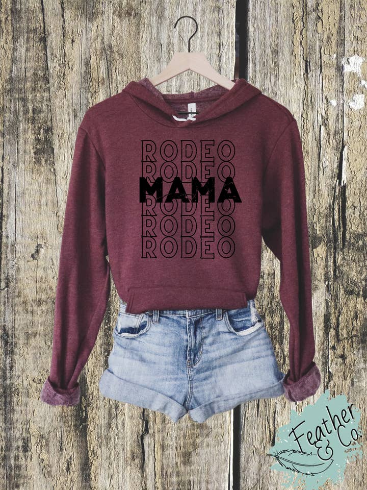 Rodeo Mama Hoodie for wholesale by Feather & Co.